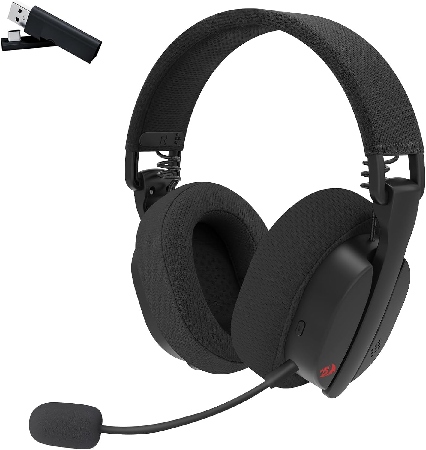 Redragon H888 LUCE Wireless Gaming Headset with 7.1 Surround Sound 3-Mode Gaming Headphones Redragon H888 LUCE Wireless Gaming Headset with 7.1 Surround Sound 3-Mode Gaming Headphones